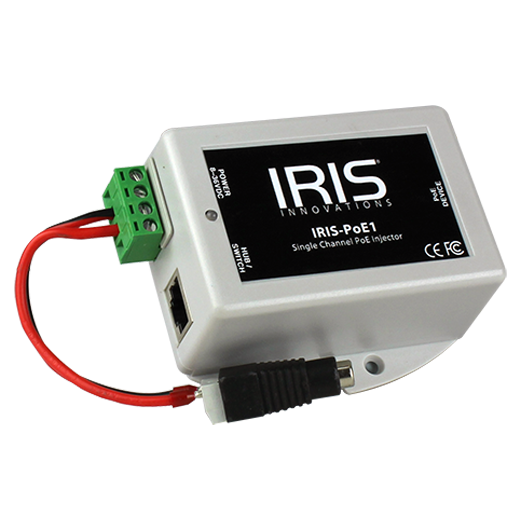 PoE01 Single Channel PoE Injector - Iris Innovations